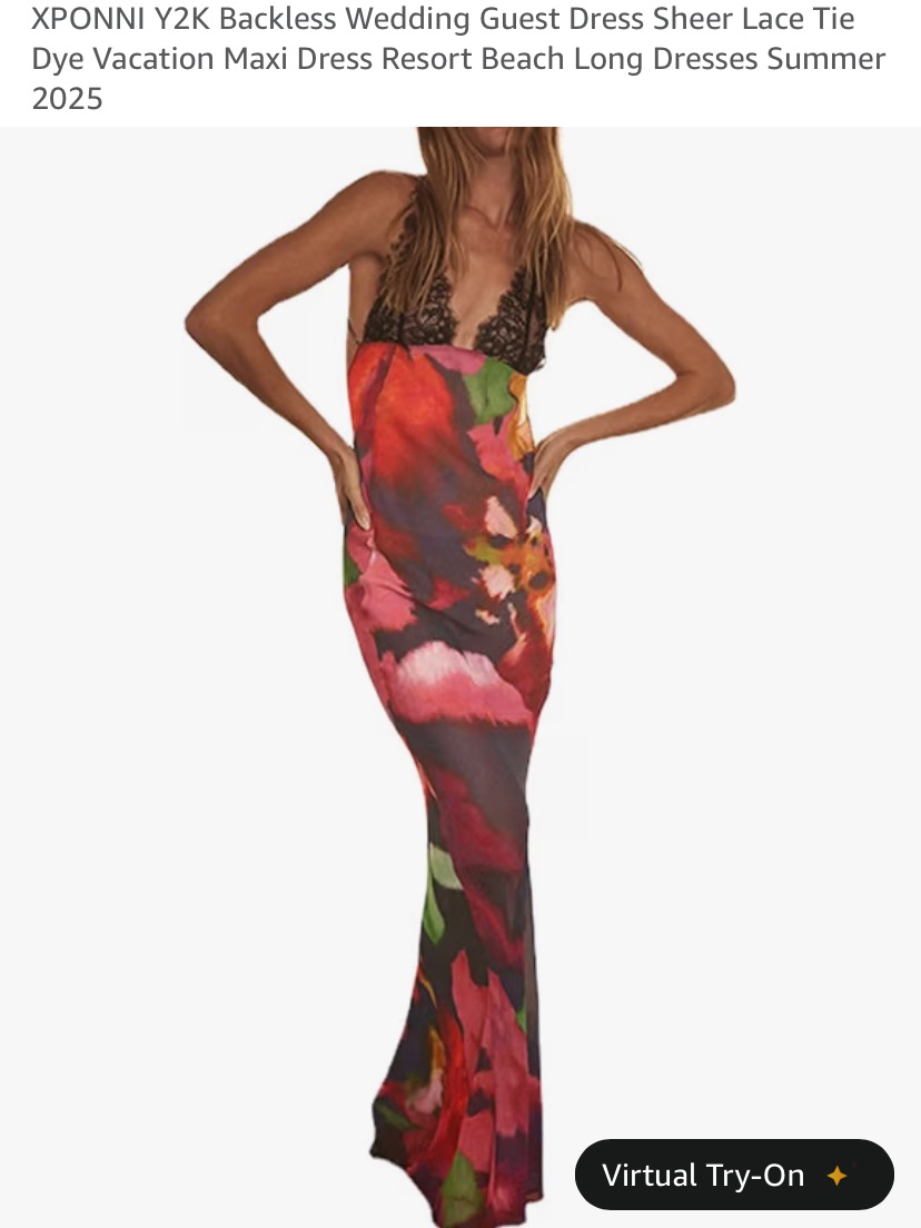 Black And Red Sheer Maxi Dress With Lace Detail
